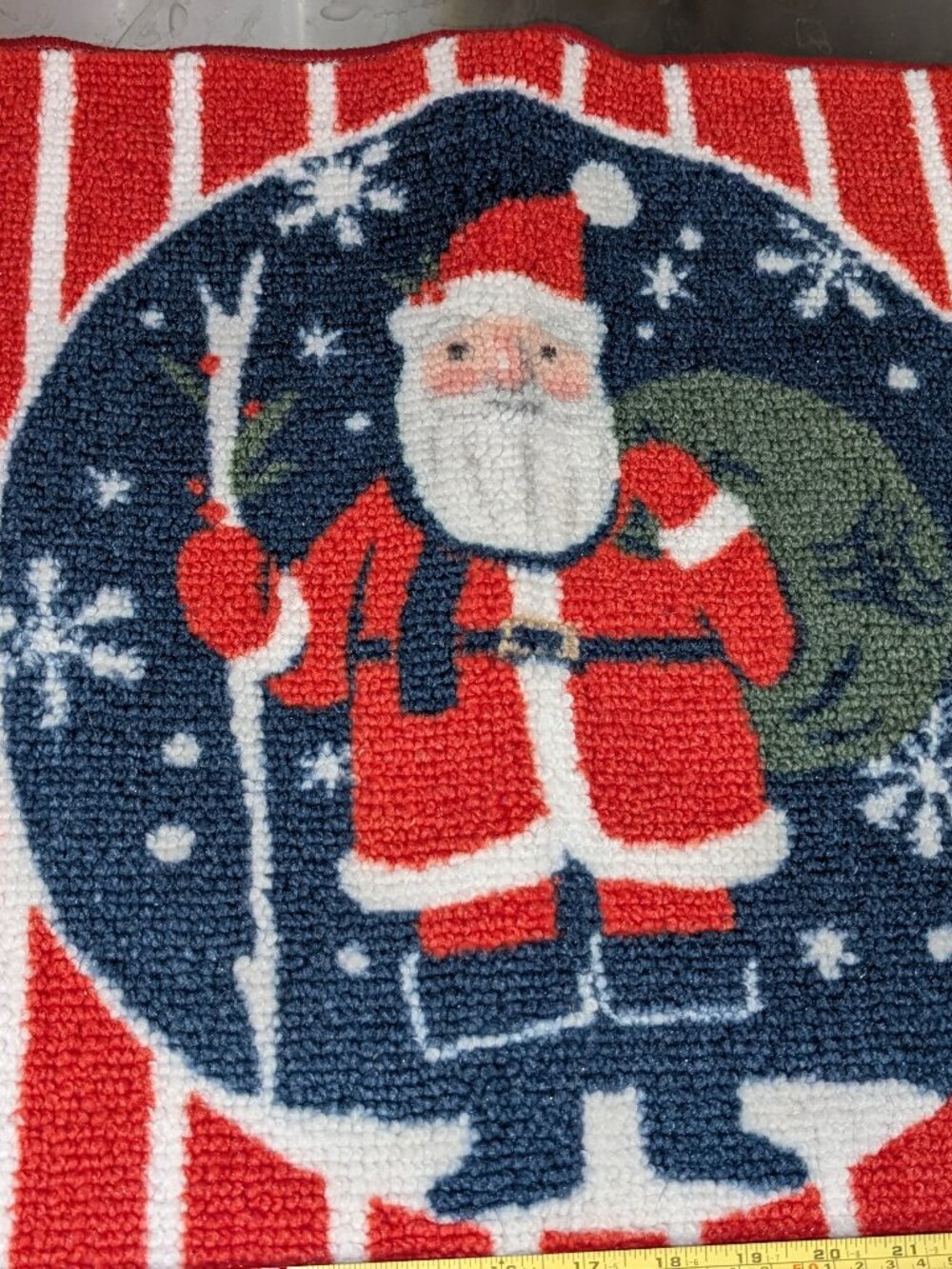 Christmas Santa - floor mat - NEW never used